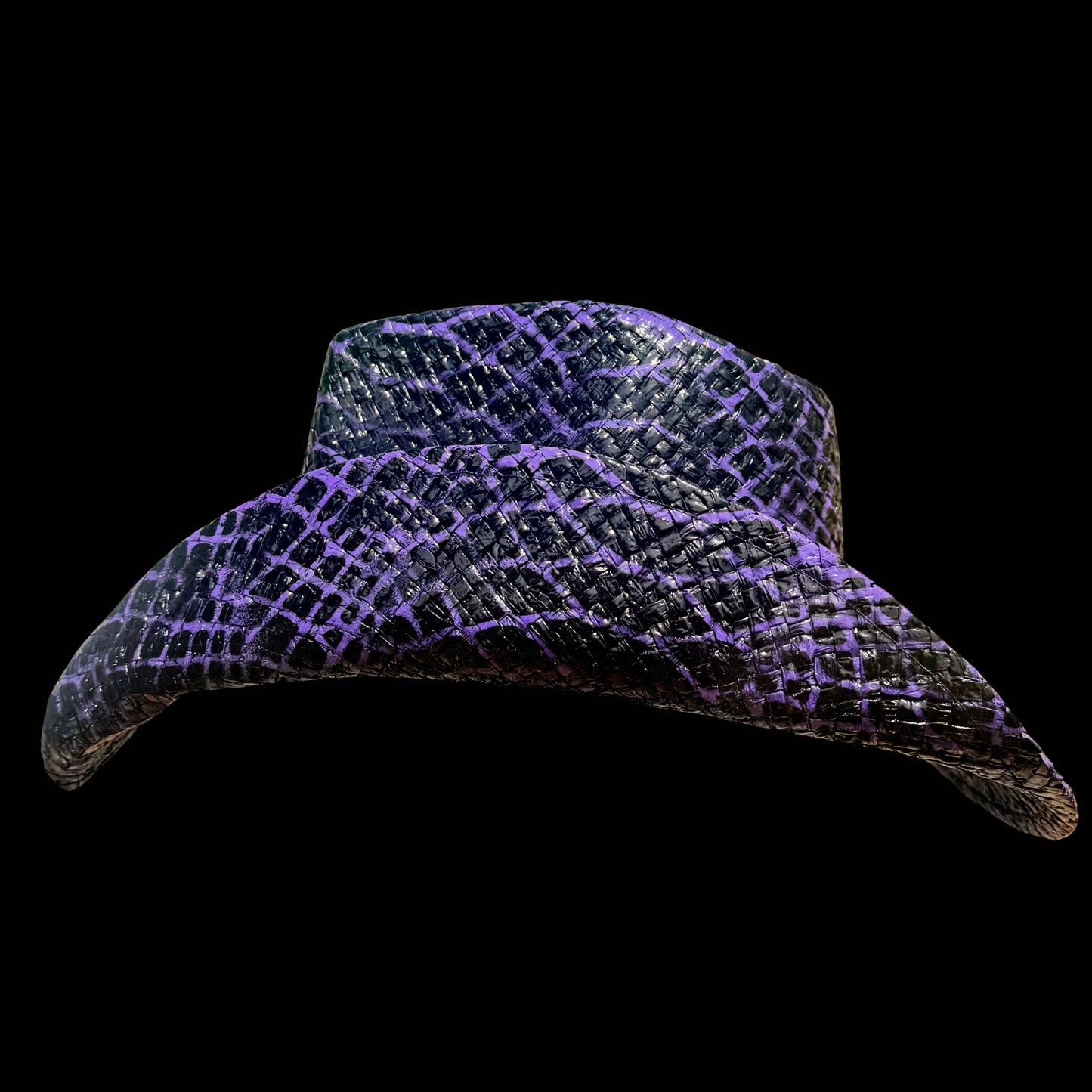 RESERVA ANTICIPADA JUNIO 2026 SOMBRERO VAQUERO DE PIEL DE COCODRILO MORADO