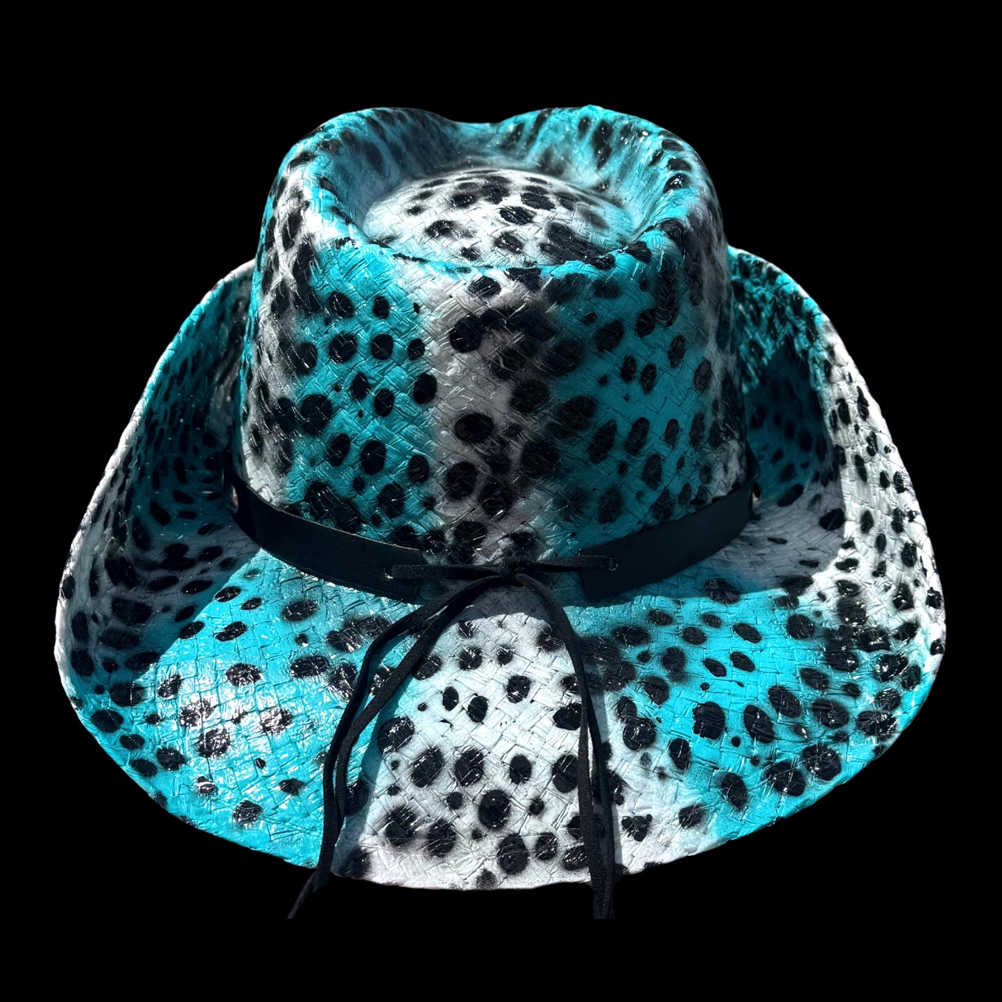 BLUE CHEETAH PRINT COWBOY HAT - SWAMP HATZ