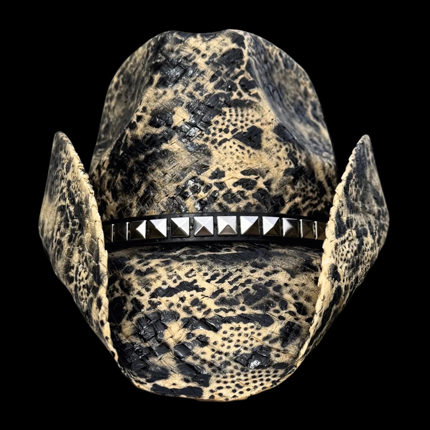 TAN PYTHON SNAKESKIN COWBOY HAT - SWAMP HATZ