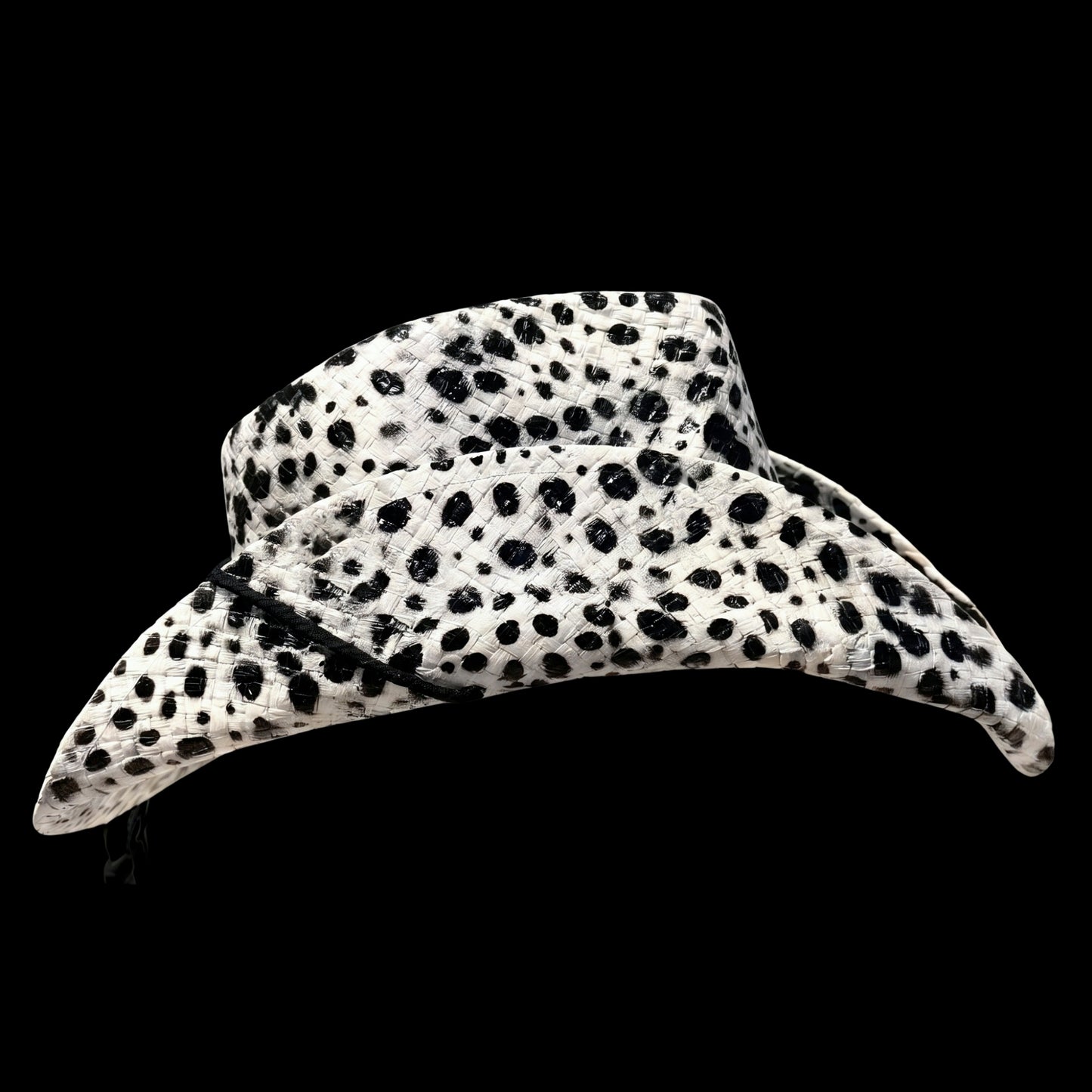 SOMBRERO VAQUERO CON ESTAMPADO DE GUEPARDO BLANCO