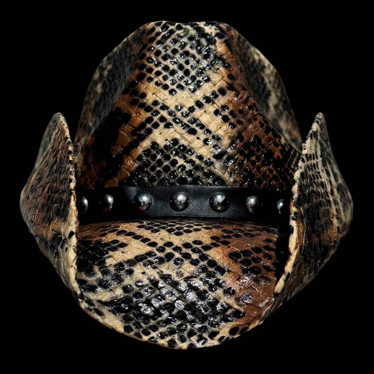 BROWN SNAKESKIN COWBOY HAT - SWAMP HATZ