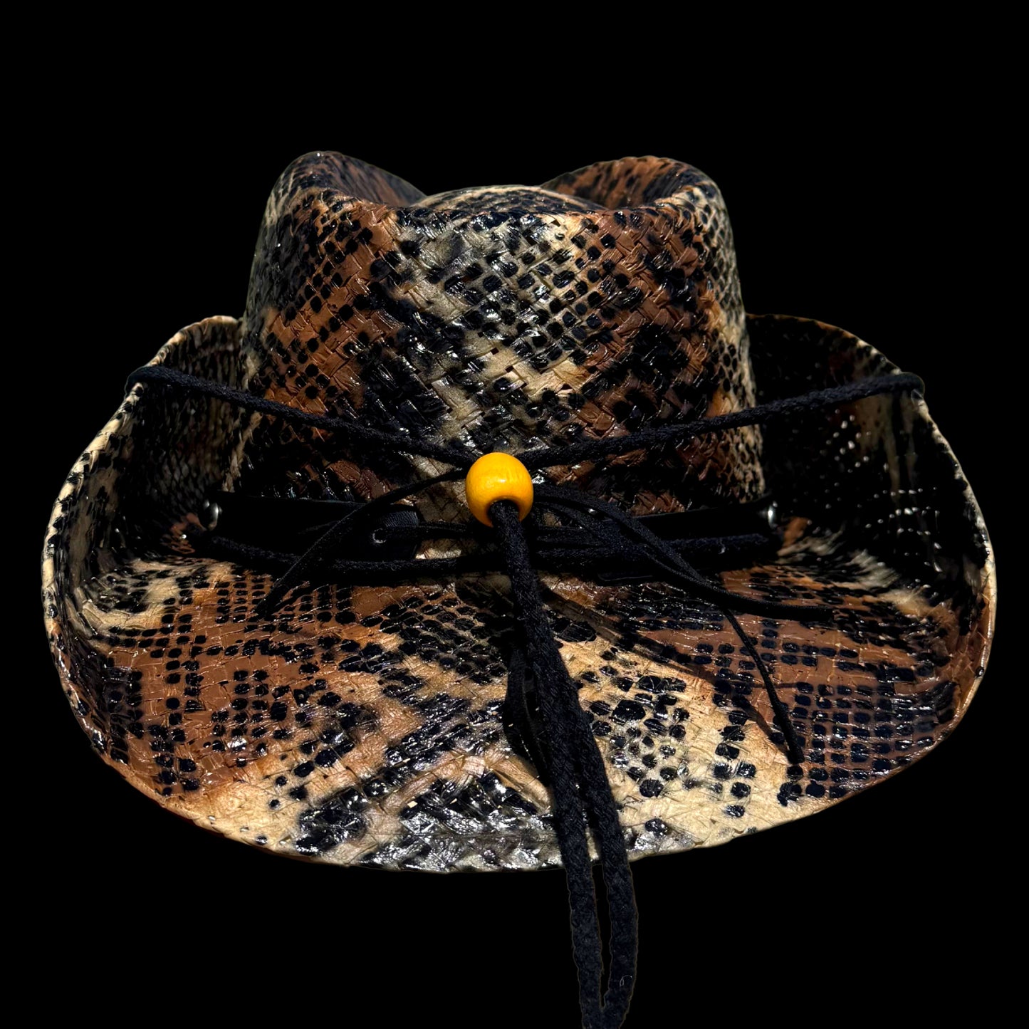 BROWN SNAKESKIN COWBOY HAT - SWAMP HATZ