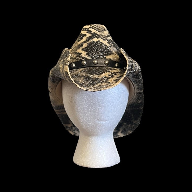 TAN SNAKESKIN COWBOY HAT - SWAMP HATZ