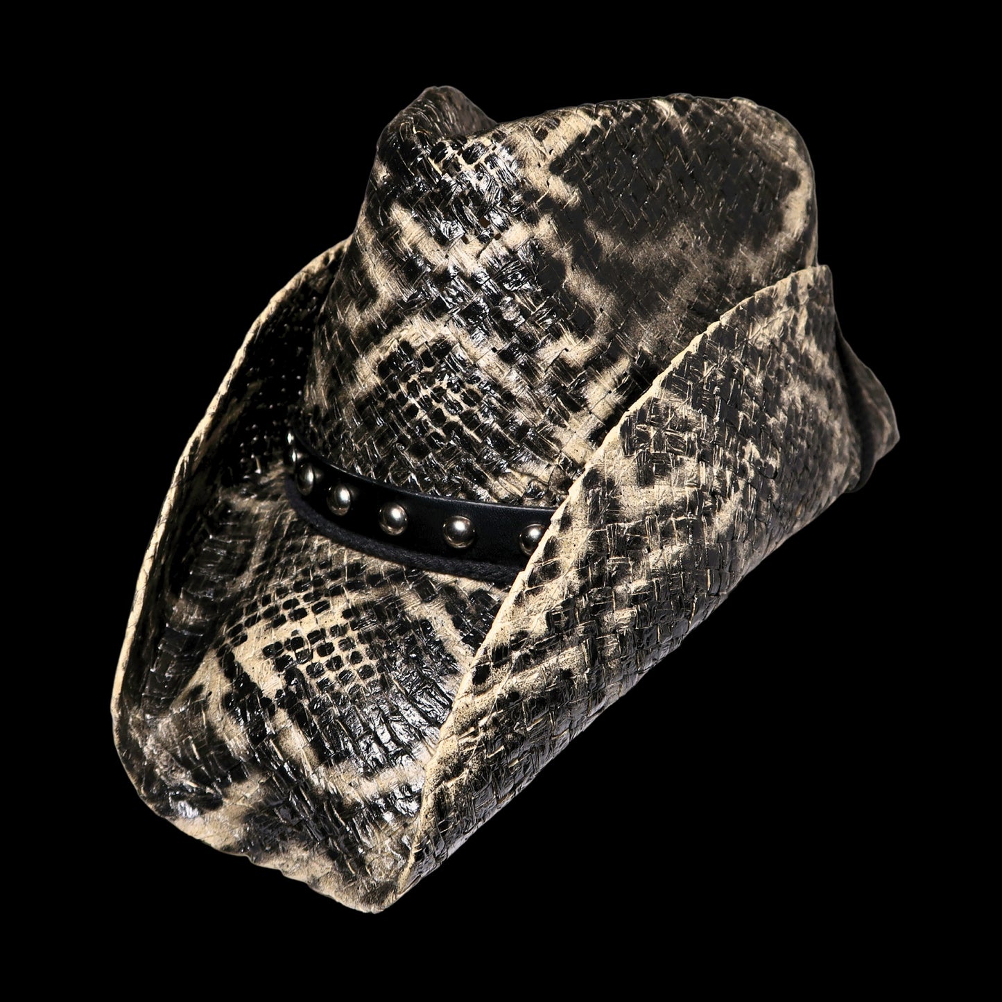 TAN SNAKESKIN COWBOY HAT - SWAMP HATZ