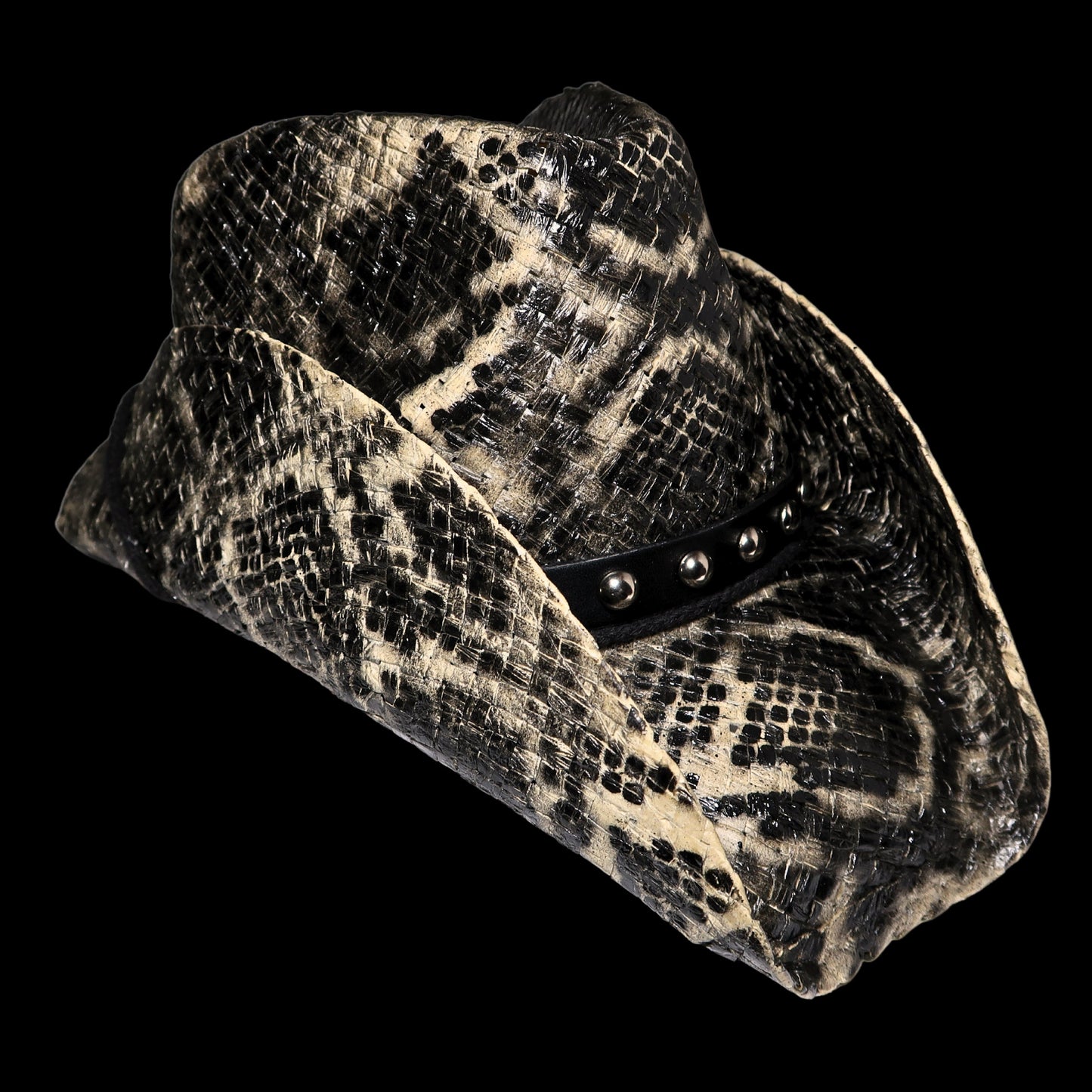 TAN SNAKESKIN COWBOY HAT - SWAMP HATZ