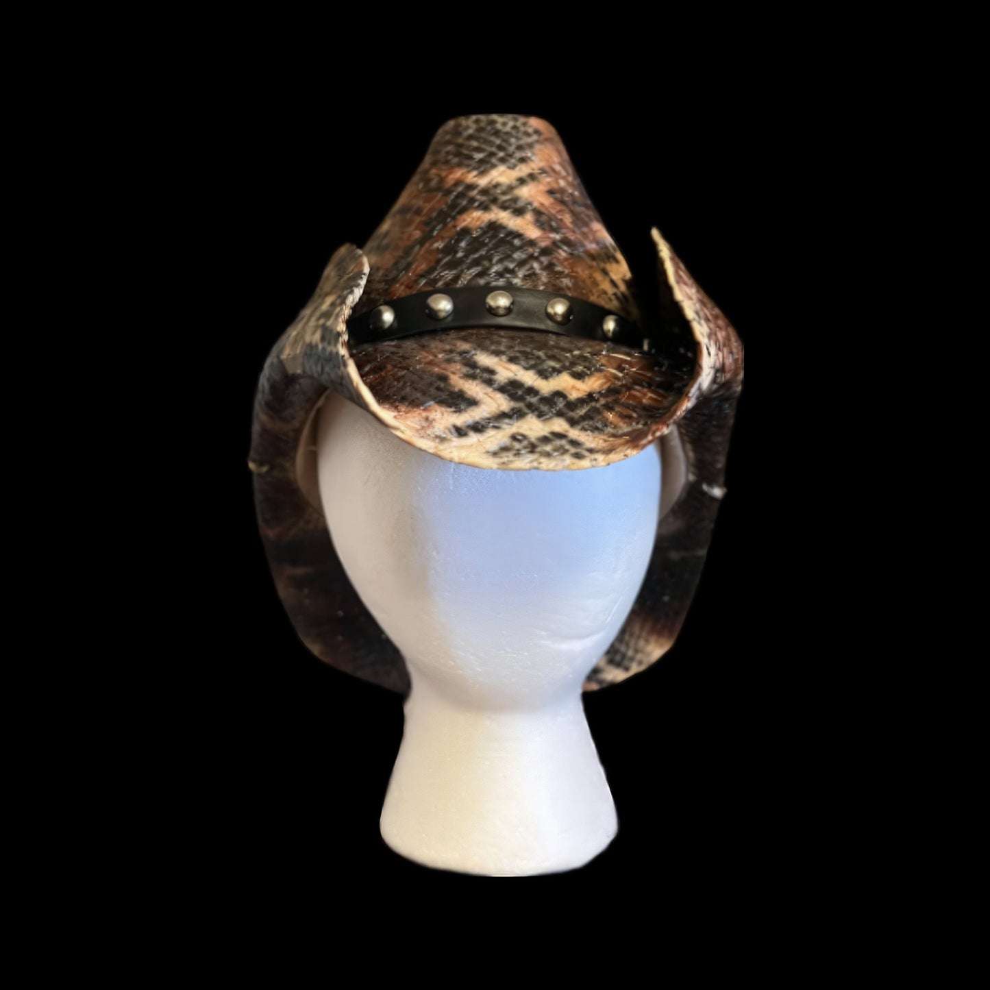 BROWN SNAKESKIN COWBOY HAT - SWAMP HATZ