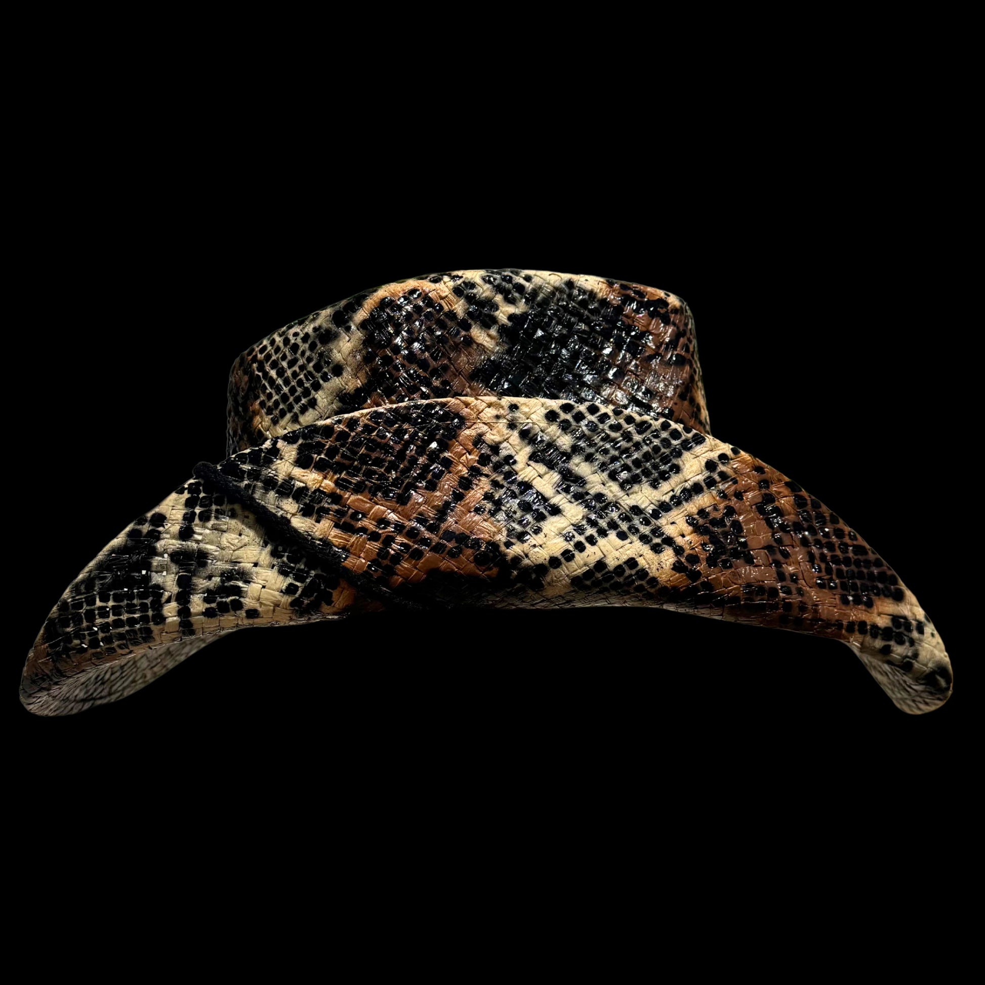 BROWN SNAKESKIN COWBOY HAT - SWAMP HATZ