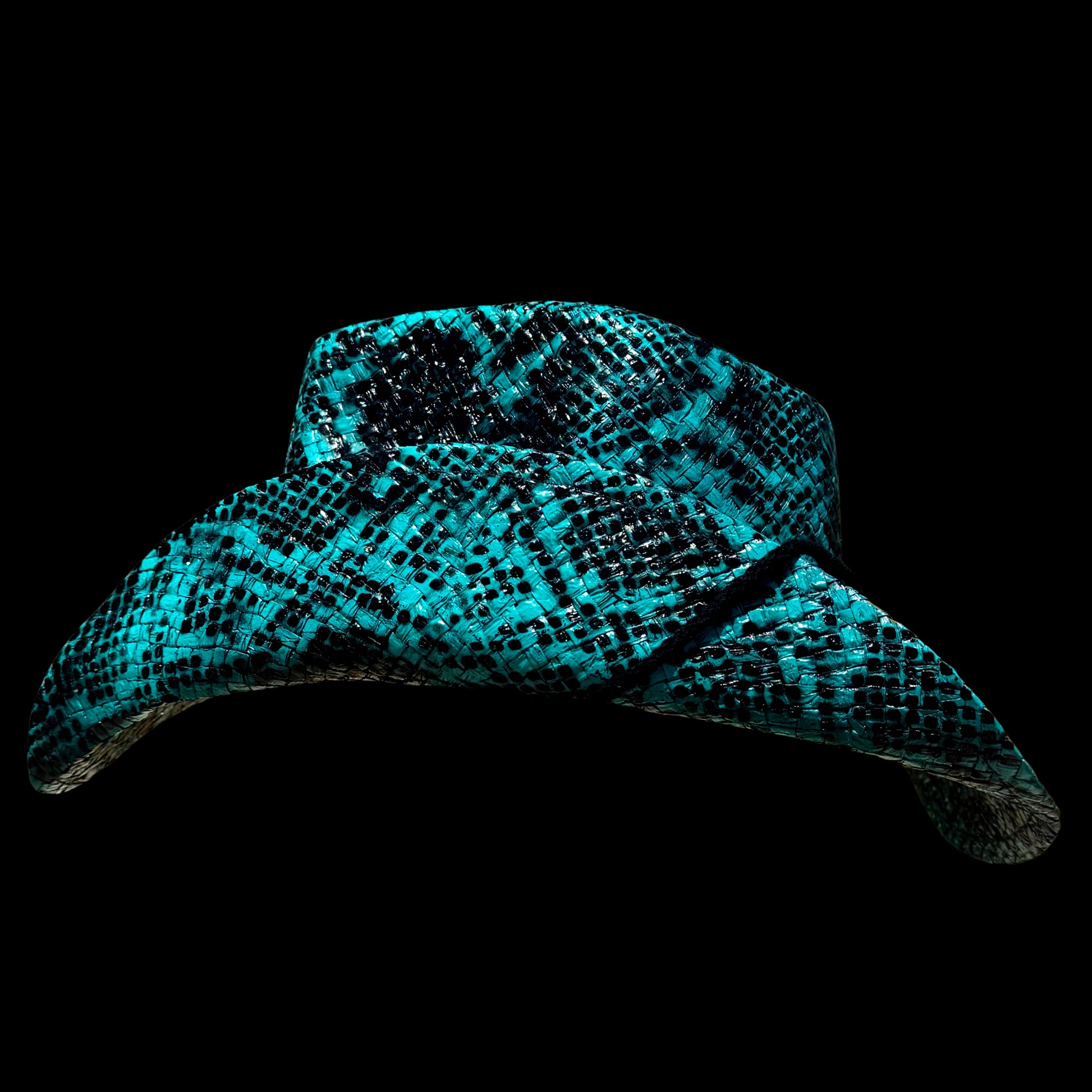 BLUE SNAKESKIN COWBOY HAT - SWAMP HATZ