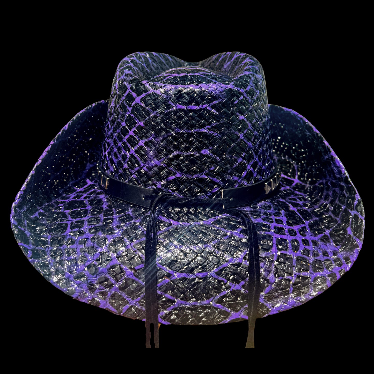 RESERVA ANTICIPADA JUNIO 2026 SOMBRERO VAQUERO DE PIEL DE COCODRILO MORADO