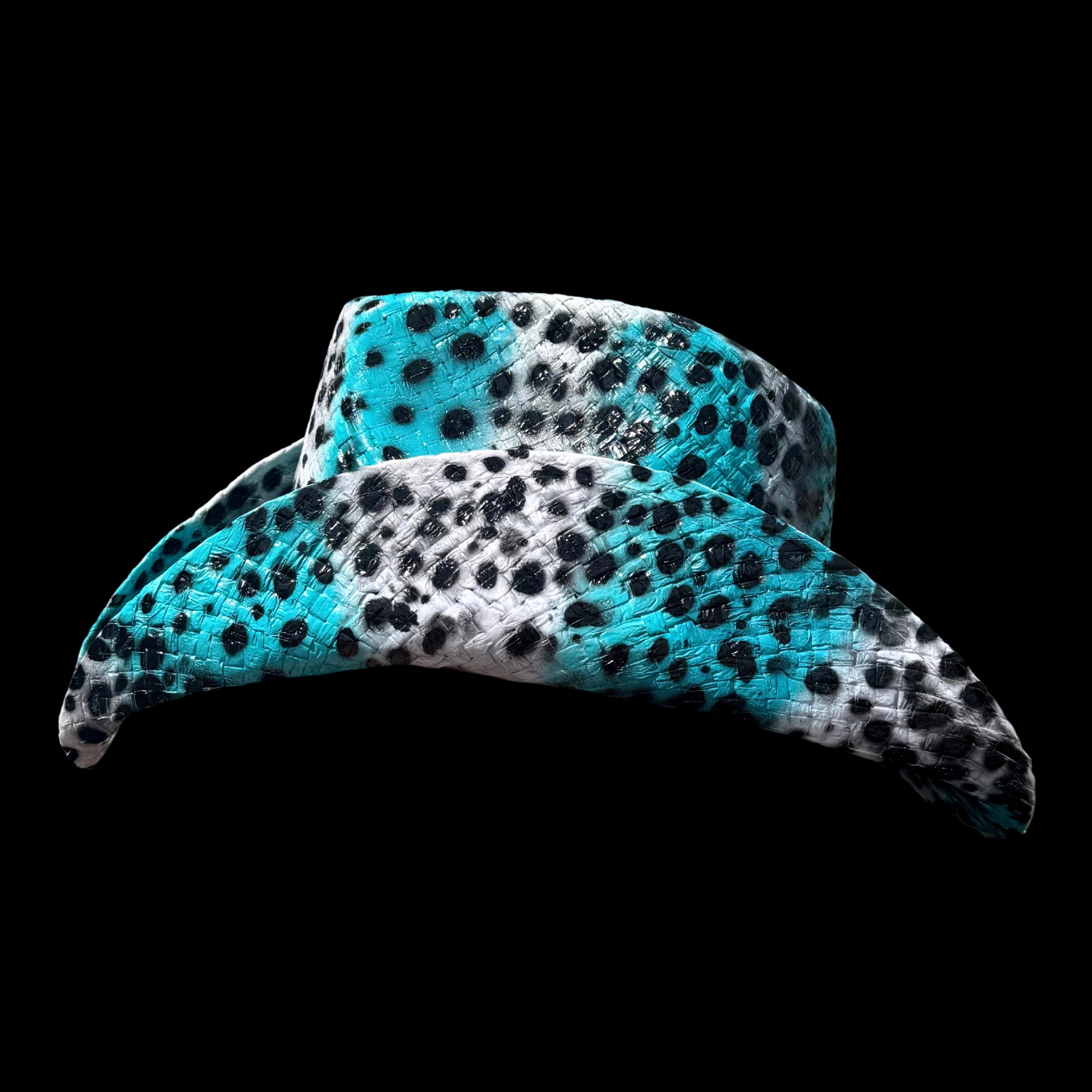 BLUE CHEETAH PRINT COWBOY HAT - SWAMP HATZ
