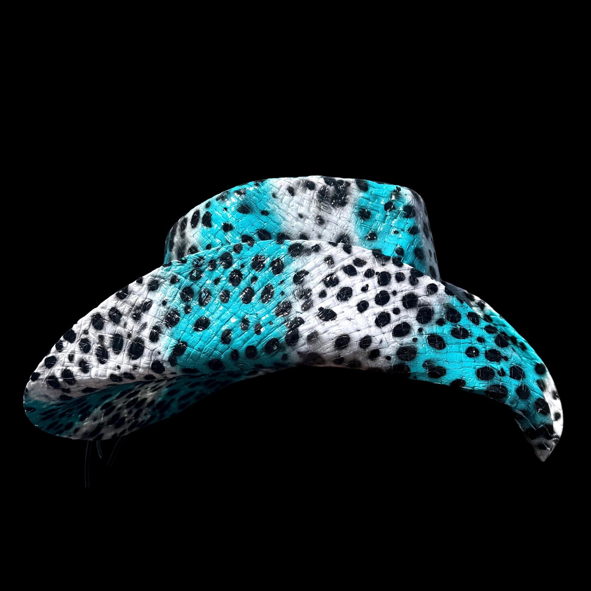 BLUE CHEETAH PRINT COWBOY HAT - SWAMP HATZ