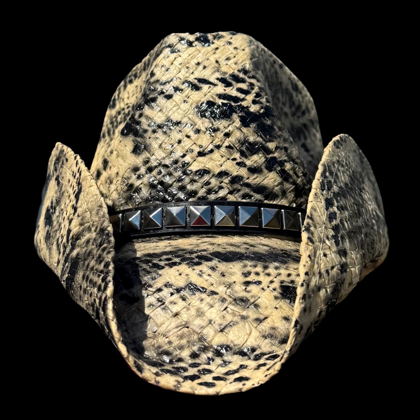 TAN PYTHON SNAKESKIN COWBOY HAT - SWAMP HATZ