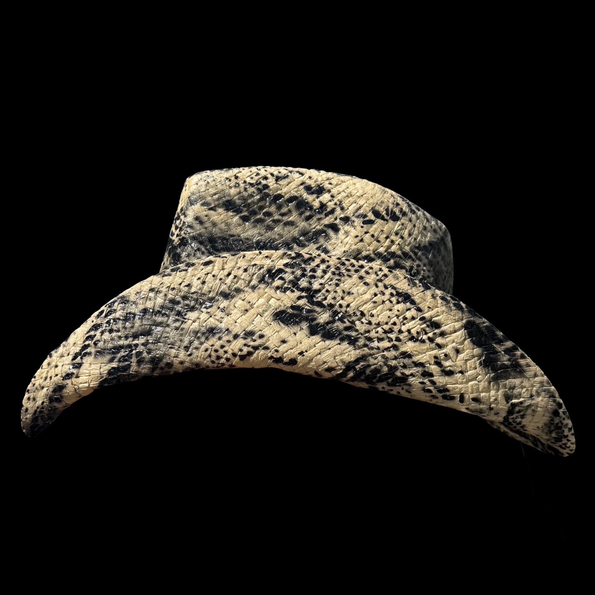 TAN PYTHON SNAKESKIN COWBOY HAT - SWAMP HATZ