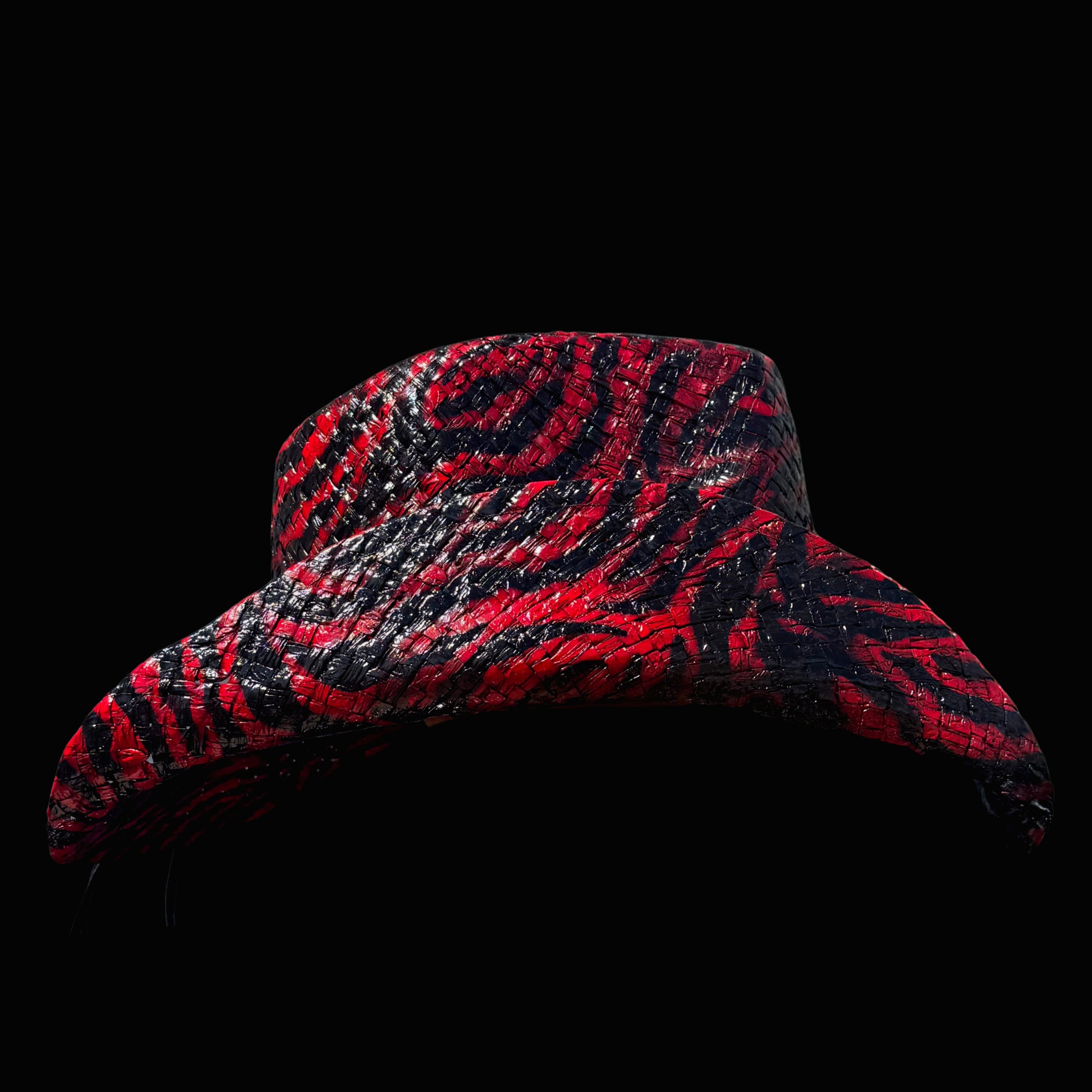 RED TIGER STRIPE COWBOY HAT - SWAMP HATZ