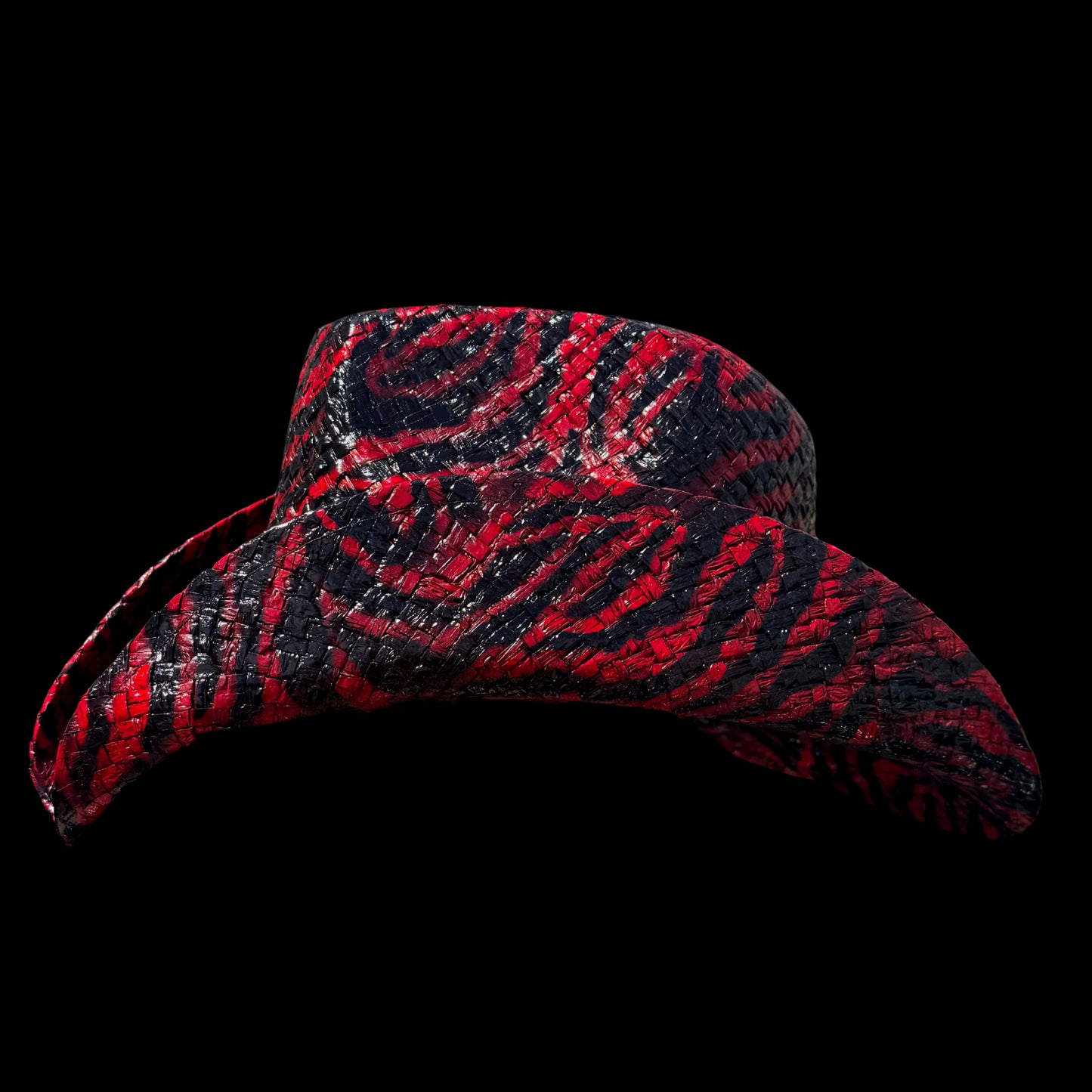 RED TIGER STRIPE COWBOY HAT - SWAMP HATZ