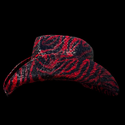 RED TIGER STRIPE COWBOY HAT - SWAMP HATZ