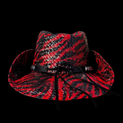 RED TIGER STRIPE COWBOY HAT - SWAMP HATZ