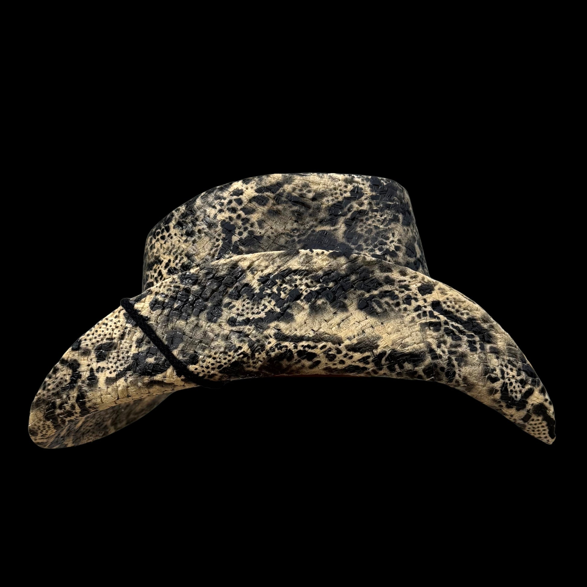 TAN PYTHON SNAKESKIN COWBOY HAT - SWAMP HATZ