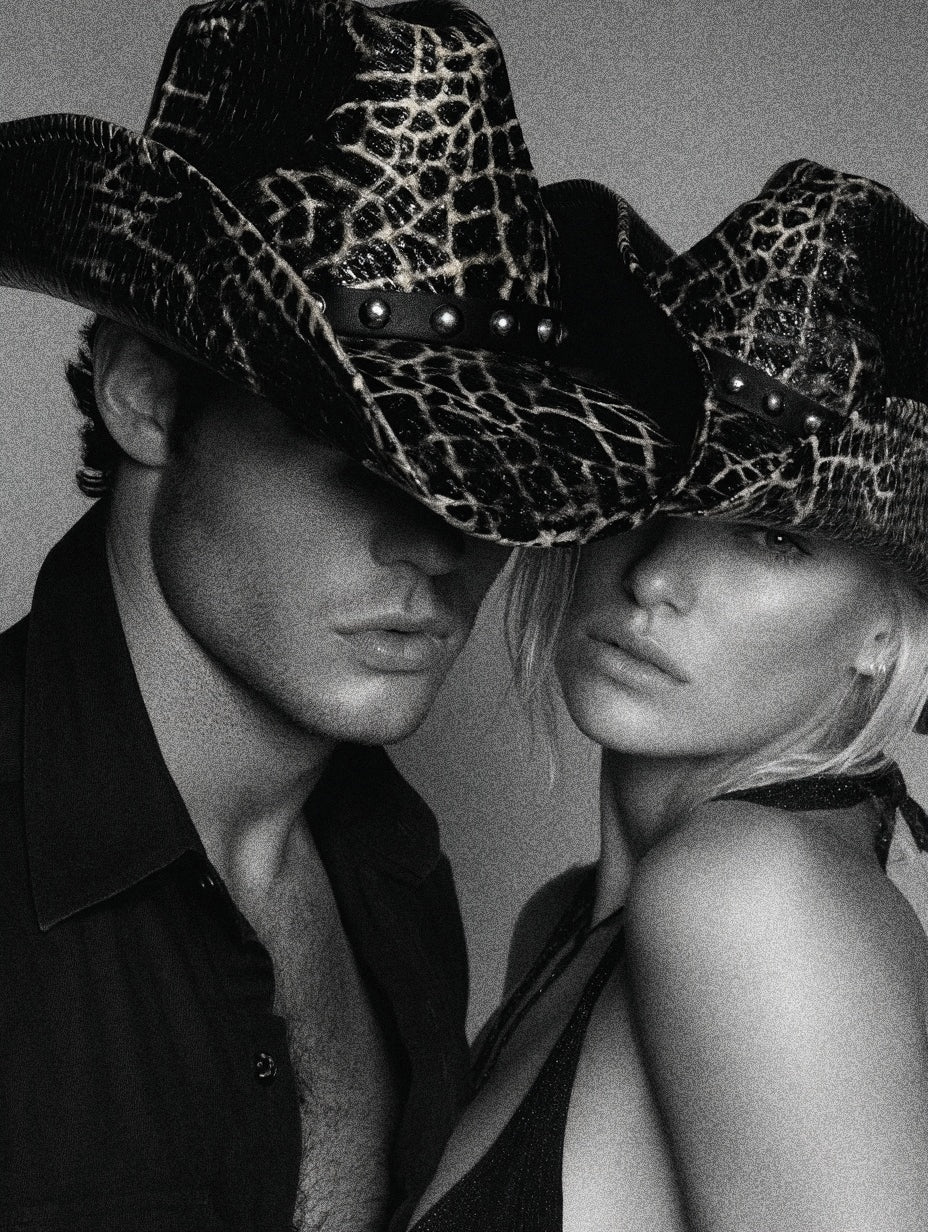 CROCODILE SKIN COWBOW HAT - SWAMP HATZ