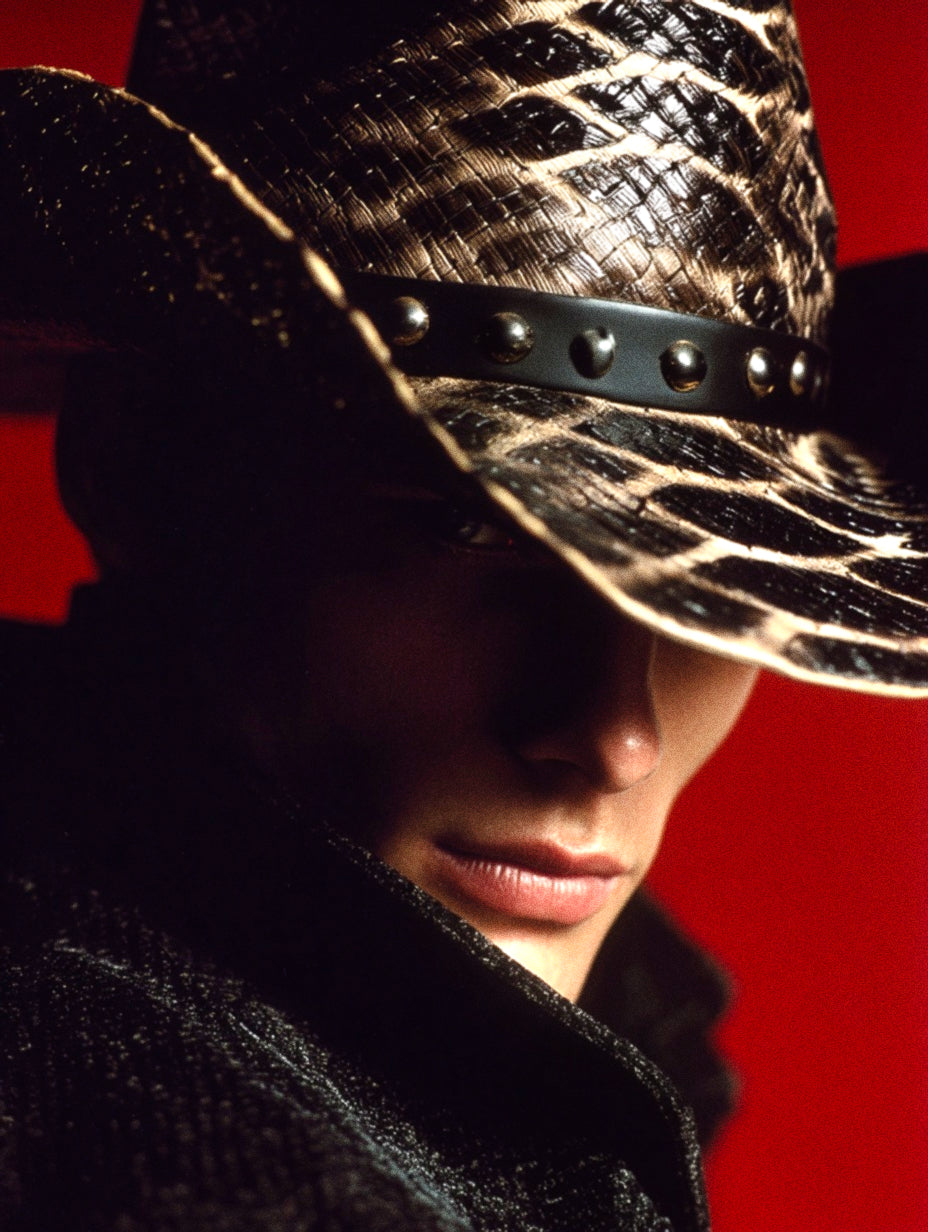 ALLIGATOR SKIN COWBOY HAT - SWAMP HATZ