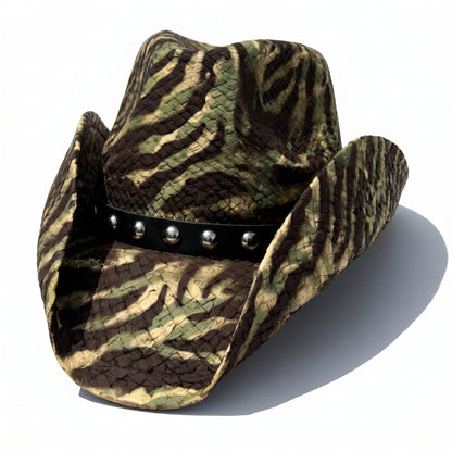 CAMO TIGER STRIPE COWBOY HAT