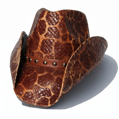 GIRAFFE PRINT COWBOY HAT