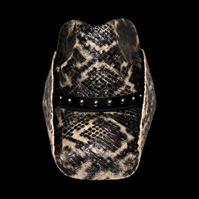 TAN SNAKESKIN COWBOY HAT