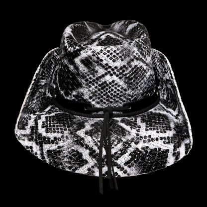 WHITE SNAKESKIN COWBOY HAT - SWAMP HATZ