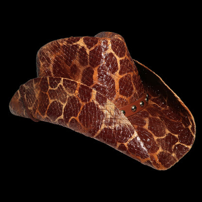 GIRAFFE PRINT COWBOY HAT - SWAMP HATZ