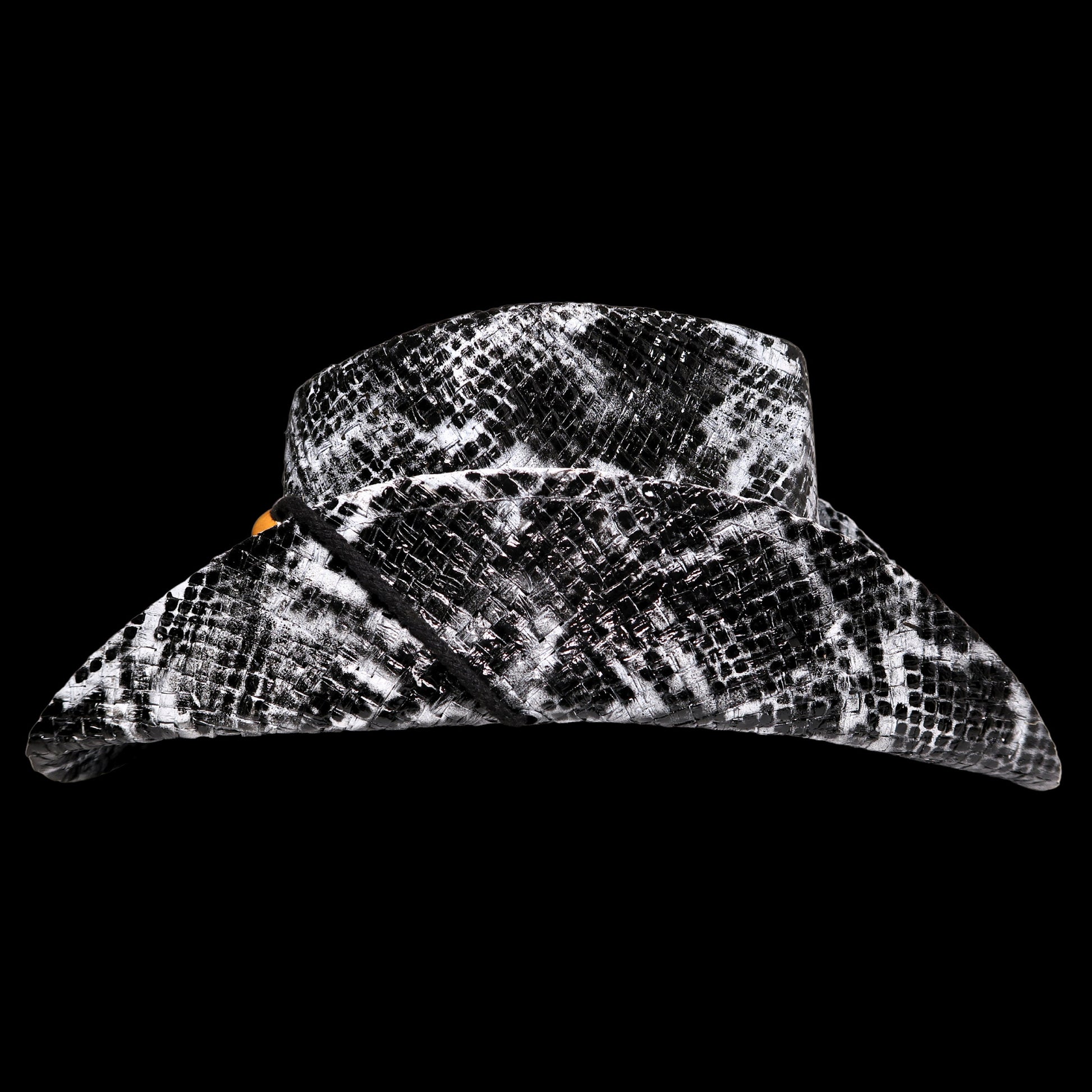 WHITE SNAKESKIN COWBOY HAT - SWAMP HATZ