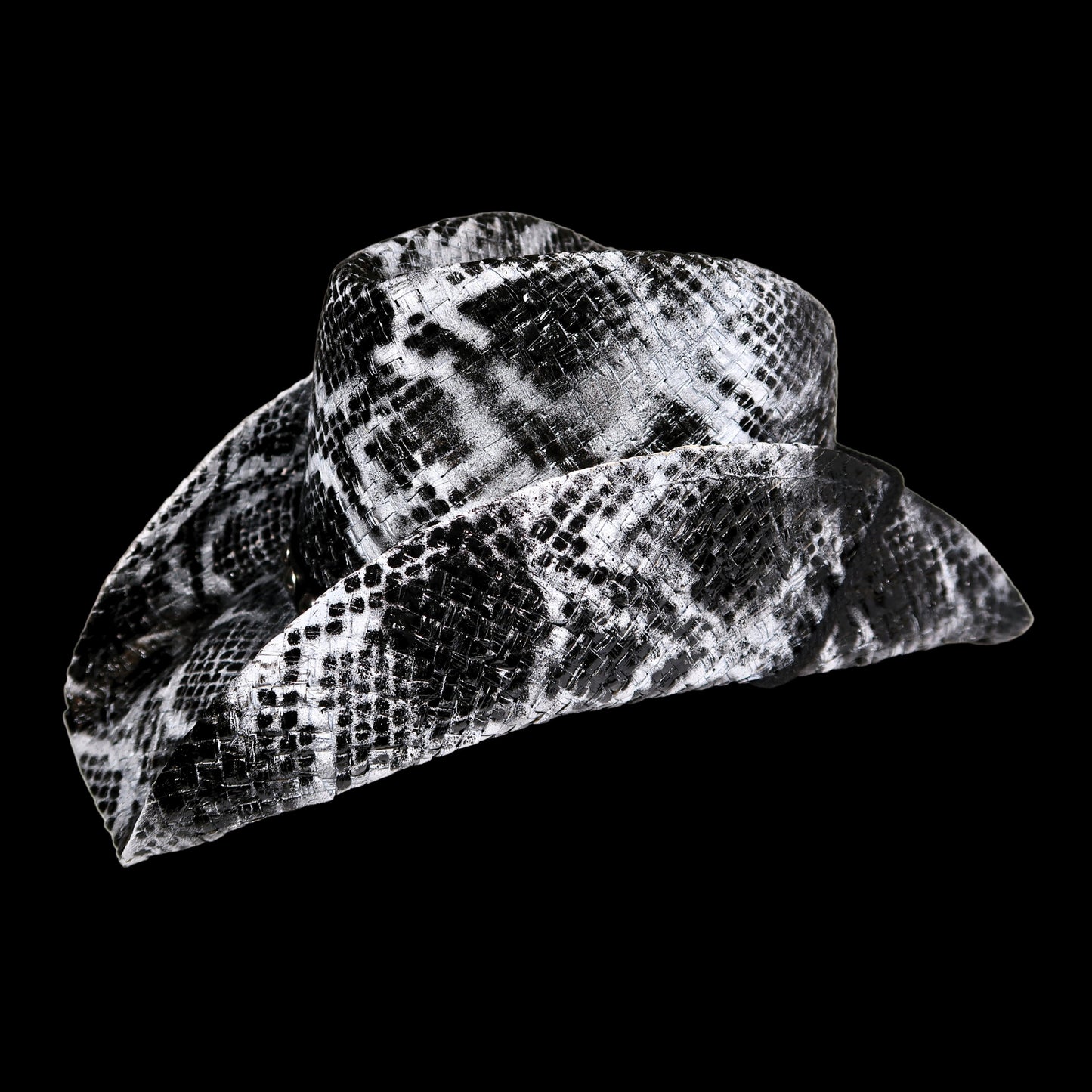 WHITE SNAKESKIN COWBOY HAT - SWAMP HATZ