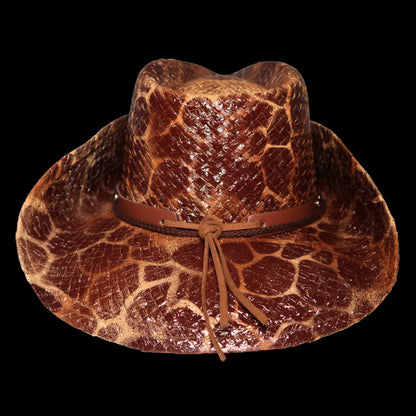 GIRAFFE PRINT COWBOY HAT - SWAMP HATZ