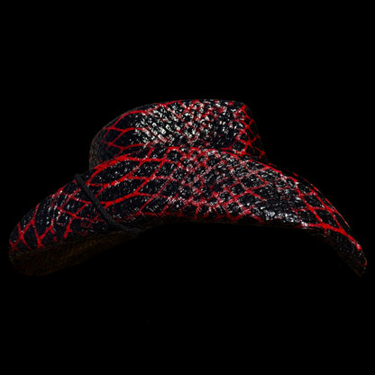 RED ALLIGATOR SKIN COWBOY HAT - SWAMP HATZ