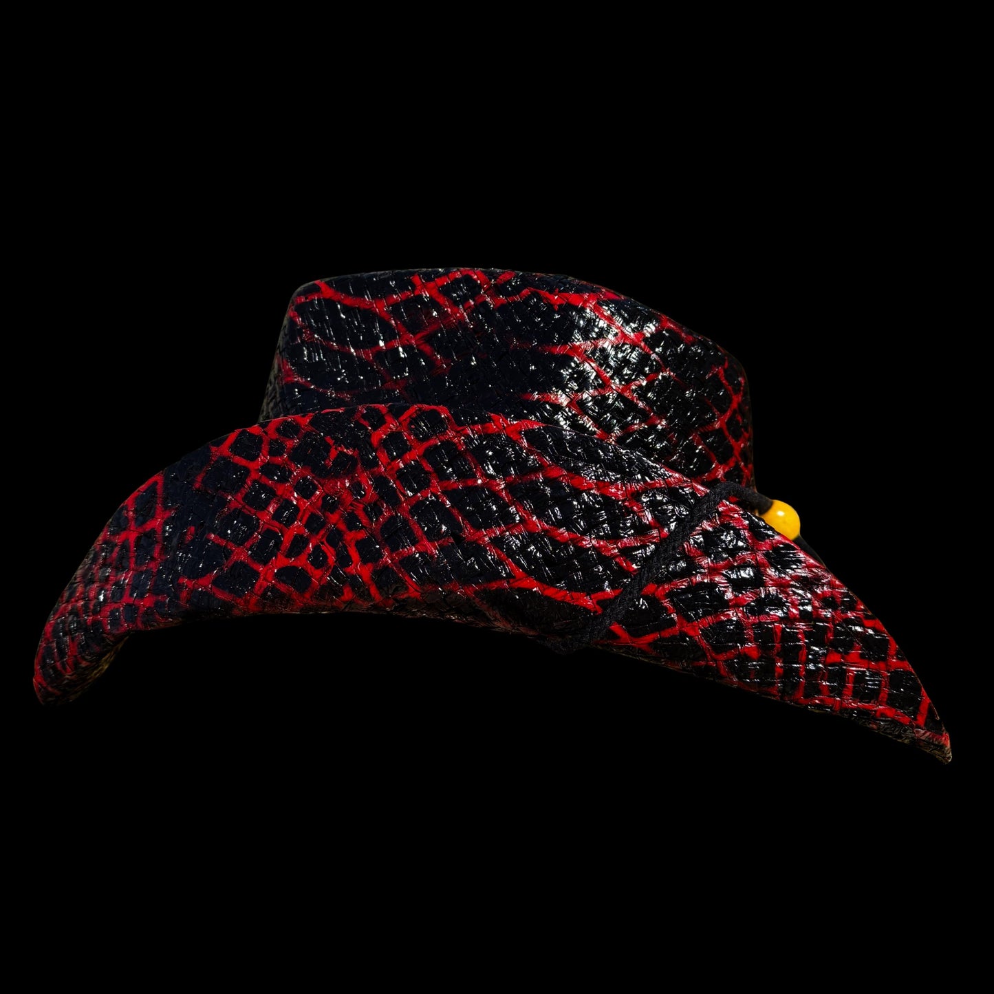 RED ALLIGATOR SKIN COWBOY HAT - SWAMP HATZ
