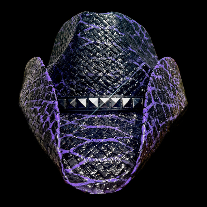 PRE-ORDER JUNE 2026 PURPLE ALLIGATOR SKIN COWBOY HAT