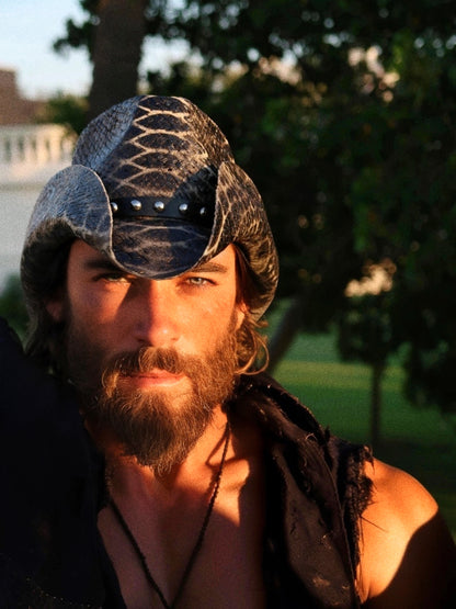 ALLIGATOR SKIN COWBOY HAT - SWAMP HATZ