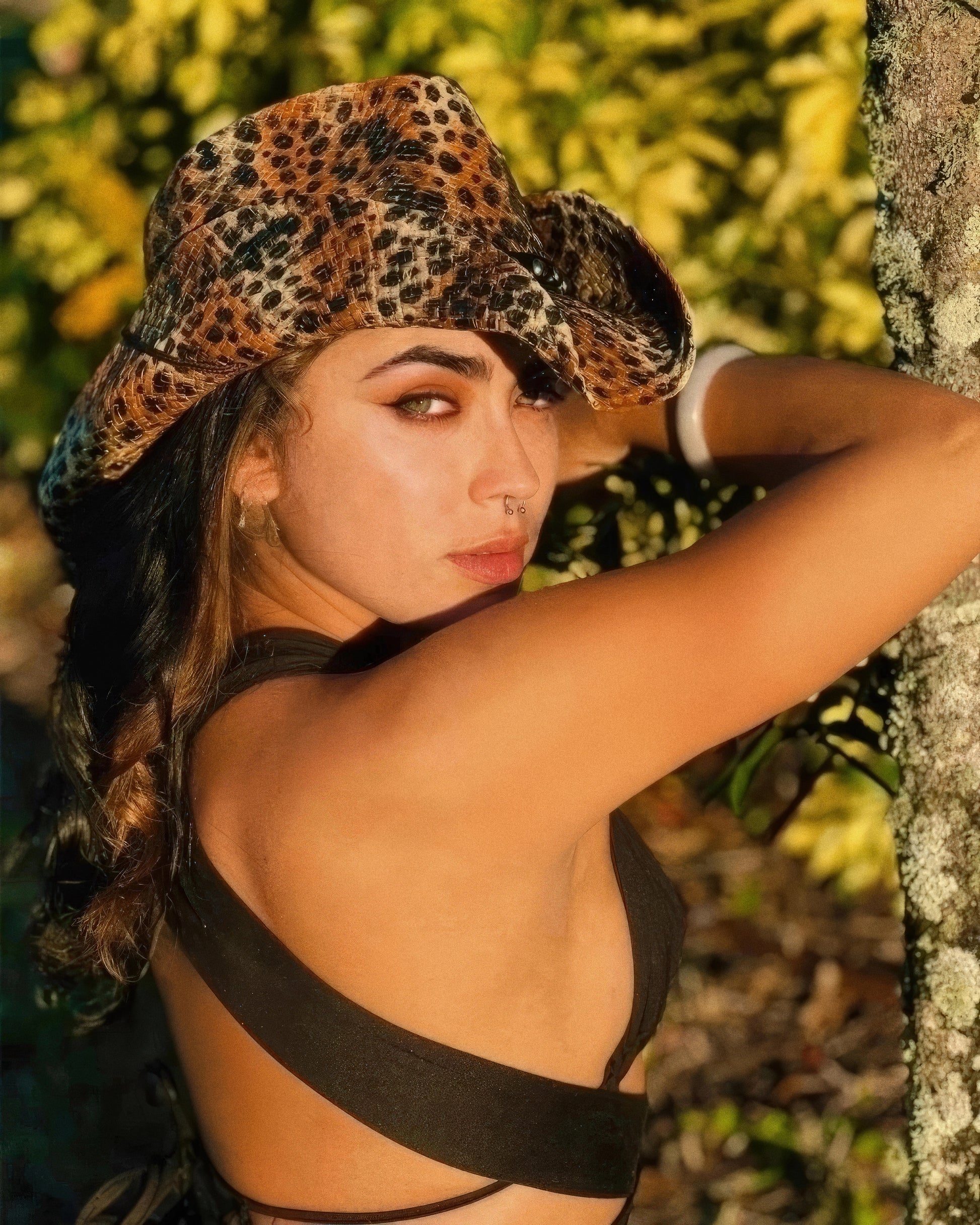 CHEETAH PRINT COWBOY HAT - SWAMP HATZ